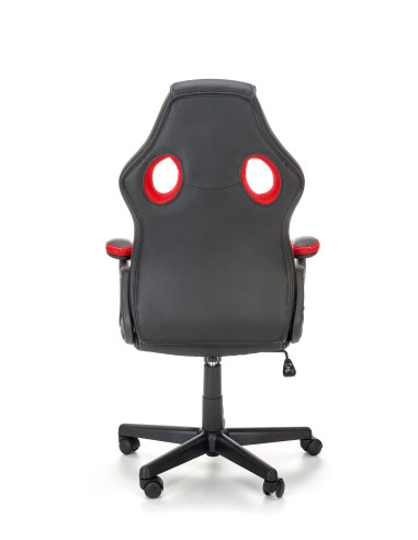 BERKEL Fotel Biurowy z Mechanizmem TILT, Czarny-Czerwony - Design i Komfort