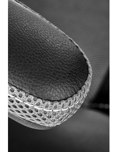 BERKEL Fotel Biurowy z Mechanizmem TILT, Czarny-Popiel - Design i Komfort 2