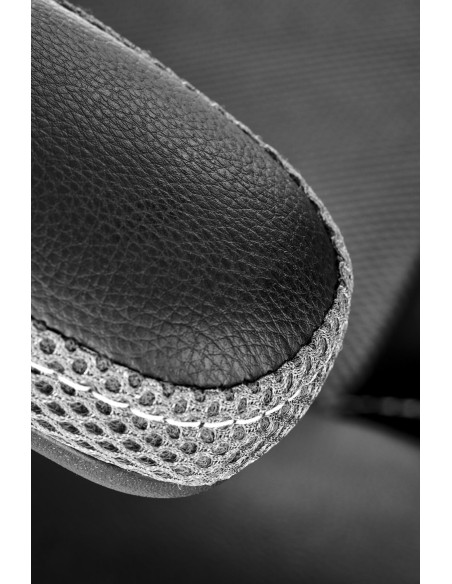 BERKEL Fotel Biurowy z Mechanizmem TILT, Czarny-Popiel - Design i Komfort