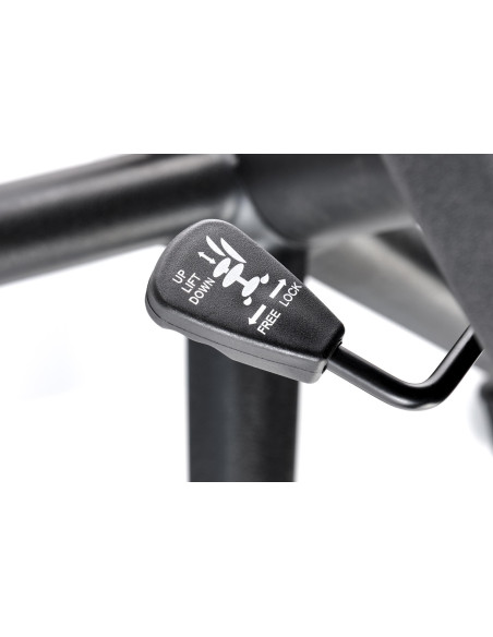 BERKEL Fotel Biurowy z Mechanizmem TILT, Czarny-Popiel - Design i Komfort