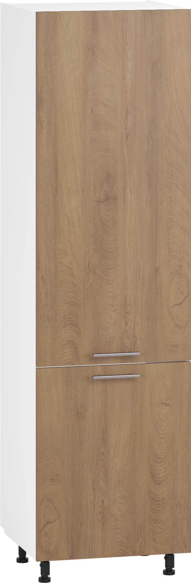 Uniwersalna szafka VENTO DU 60x214 cm w kolorze dąb miodowy mat – widok z przodu.