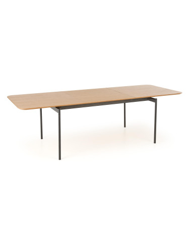 SMART Stół Rozkładany 170-250cm Dąb Naturalny/Czarny - Elegancja i Komfort