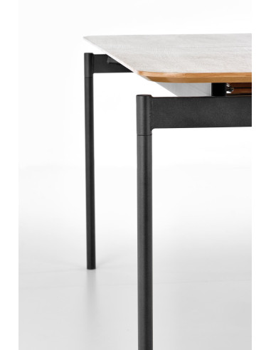 SMART Stół Rozkładany 170-250cm Dąb Naturalny/Czarny - Elegancja i Komfort