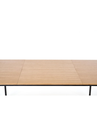 SMART Stół Rozkładany 170-250cm Dąb Naturalny/Czarny - Elegancja i Komfort