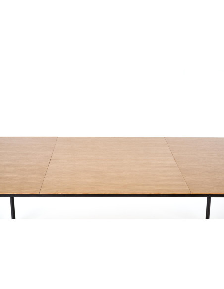 SMART Stół Rozkładany 170-250cm Dąb Naturalny/Czarny - Elegancja i Komfort