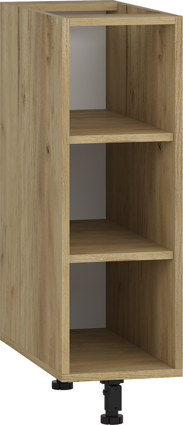 Szafka VENTO D25 dąb craft z trzema półkami – widok z przodu.