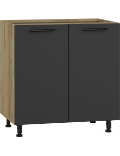 VENTO D80 Szafka 80cm Antracyt - Szeroka i Funkcjonalna