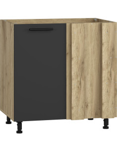 VENTO DKN100 Narożna 100cm Antracyt - Optymalizacja Kuchennej Przestrzeni