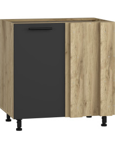 VENTO DN100 Narożna 100cm Antracyt - Funkcjonalność i Design