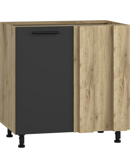VENTO DN100 Narożna 100cm Antracyt - Funkcjonalność i Design