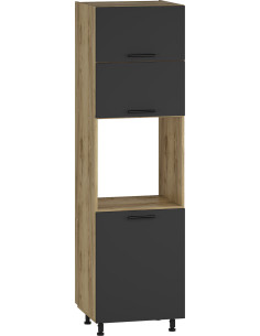 VENTO DP60 Szafka Piekarnikowa 60cm Antracyt - Doskonała do Zabudowy