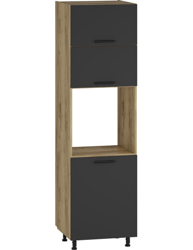 VENTO DP60 Szafka Piekarnikowa 60cm Antracyt - Doskonała do Zabudowy