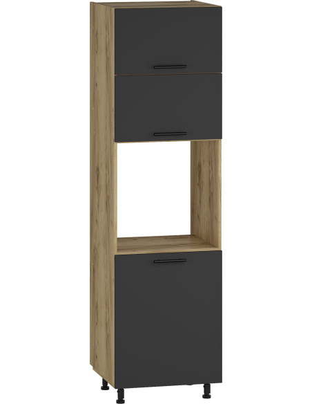 VENTO DP60 Szafka Piekarnikowa 60cm Antracyt - Doskonała do Zabudowy