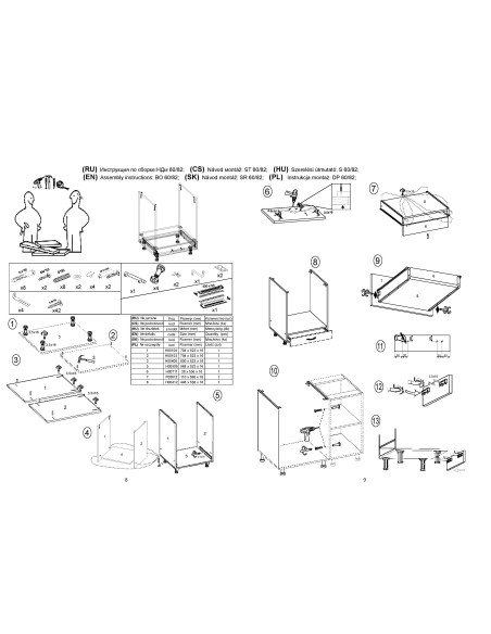 VENTO DP Szafka Piekarnikowa 60cm Antracyt/Dąb Craft - Funkcjonalność
