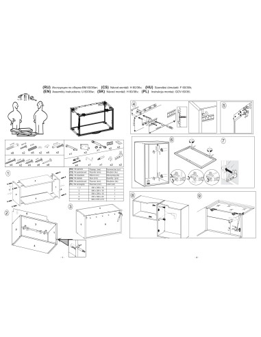 VENTO GOV60 Szafka Górna z Szkłem 60cm Dąb Craft - Transparentność i Styl