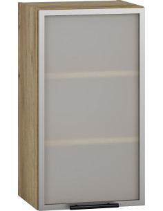 VENTO GV40 Szafka Górna z Szkłem Prawa 40cm Dąb Craft