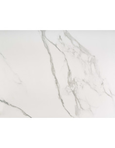 ADOLFO Stół Rozkładany 160-200cm Spiek Biały Marmur - Gustowny 2