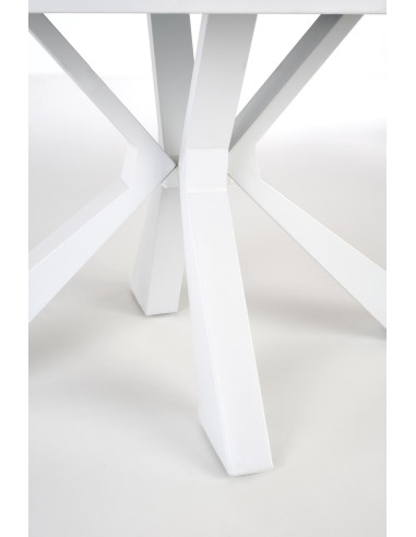 ADOLFO Stół Rozkładany 160-200cm Spiek Biały Marmur - Gustowny