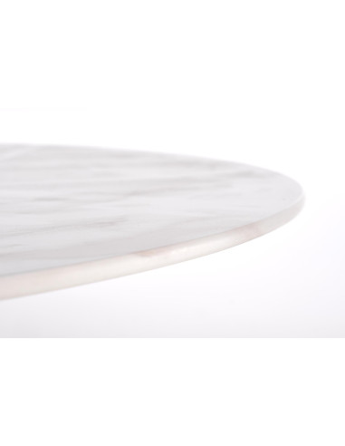 CASEMIRO stół blat - biały marmur, noga - złoty (2p 1szt)