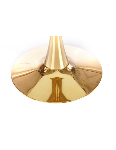 CASEMIRO stół blat - biały marmur, noga - złoty (2p 1szt)