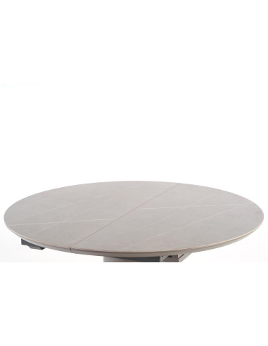 CASTANO Stół Rozkładany 120-160cm Popielaty Marmur - Luksus i Funkcjonalność