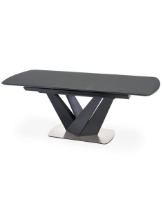 PATRIZIO Stół Rozkładany 160-200cm Ciemny Popiel/Czarny - Elegancja i Styl