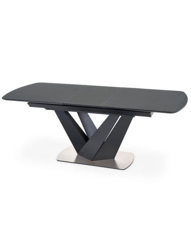 PATRIZIO Stół Rozkładany 160-200cm Ciemny Popiel/Czarny - Elegancja i Styl