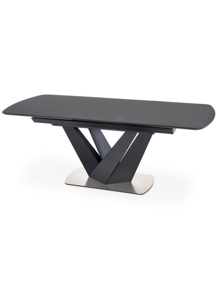 PATRIZIO Stół Rozkładany 160-200cm Ciemny Popiel/Czarny - Elegancja i Styl