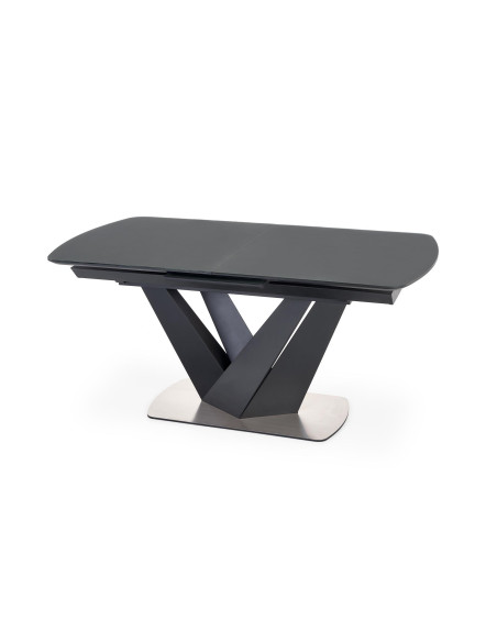 PATRIZIO Stół Rozkładany 160-200cm Ciemny Popiel/Czarny - Elegancja i Styl