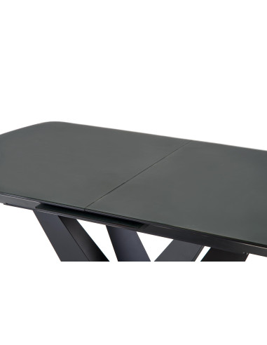 PATRIZIO Stół Rozkładany 160-200cm Ciemny Popiel/Czarny - Elegancja i Styl