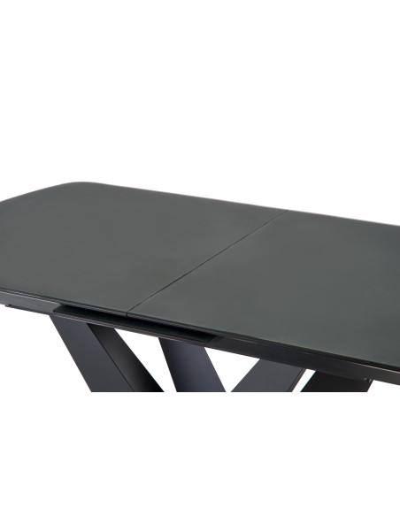 PATRIZIO Stół Rozkładany 160-200cm Ciemny Popiel/Czarny - Elegancja i Styl