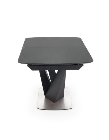 PATRIZIO Stół Rozkładany 160-200cm Ciemny Popiel/Czarny - Elegancja i Styl