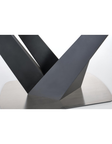 PATRIZIO Stół Rozkładany 160-200cm Ciemny Popiel/Czarny - Elegancja i Styl