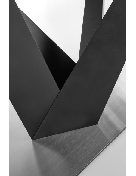 PATRIZIO Stół Rozkładany 160-200cm Ciemny Popiel/Czarny - Elegancja i Styl