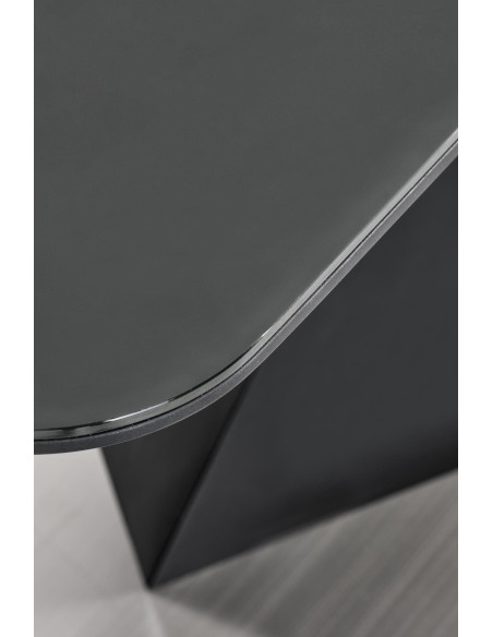 PATRIZIO Stół Rozkładany 160-200cm Ciemny Popiel/Czarny - Elegancja i Styl