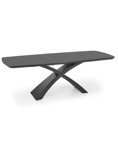 SILVESTRO Stół Rozkładany 180-220cm Ciemny Popiel/Czarny - Szyk i Funkcjonalność