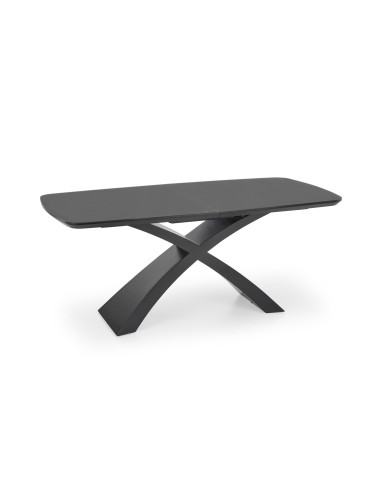 SILVESTRO Stół Rozkładany 180-220cm Ciemny Popiel/Czarny - Szyk i Funkcjonalność