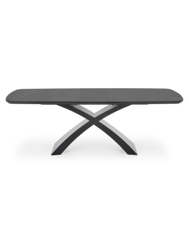 SILVESTRO Stół Rozkładany 180-220cm Ciemny Popiel/Czarny - Szyk i Funkcjonalność