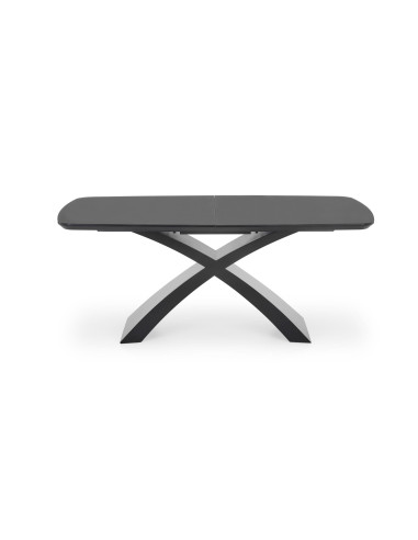 SILVESTRO Stół Rozkładany 180-220cm Ciemny Popiel/Czarny - Szyk i Funkcjonalność