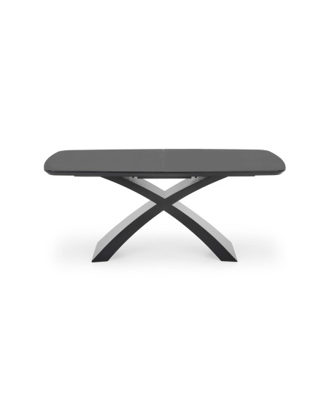 SILVESTRO Stół Rozkładany 180-220cm Ciemny Popiel/Czarny - Szyk i Funkcjonalność