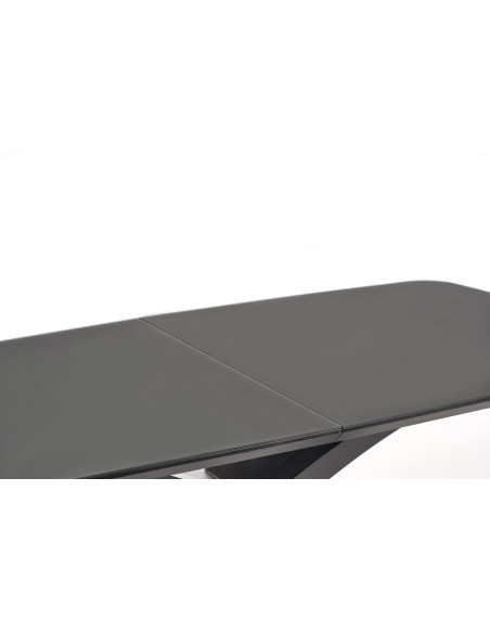 SILVESTRO Stół Rozkładany 180-220cm Ciemny Popiel/Czarny - Szyk i Funkcjonalność