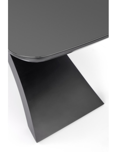 SILVESTRO Stół Rozkładany 180-220cm Ciemny Popiel/Czarny - Szyk i Funkcjonalność