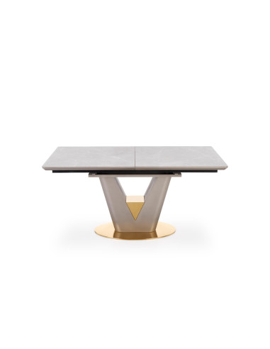VALENTINO Stół Rozkładany 160-220cm Popielaty Marmur - Luksus i Funkcjonalność