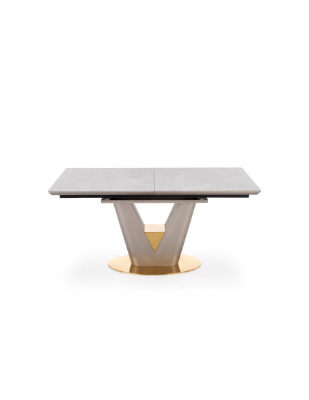 VALENTINO Stół Rozkładany 160-220cm Popielaty Marmur - Luksus i Funkcjonalność