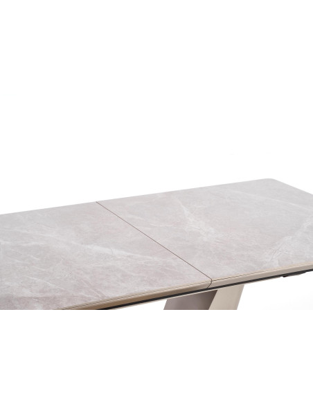 VALENTINO Stół Rozkładany 160-220cm Popielaty Marmur - Luksus i Funkcjonalność