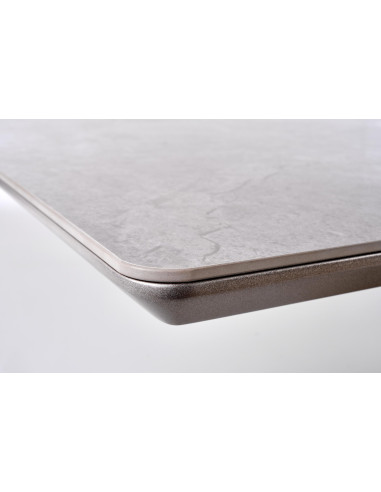 VALENTINO Stół Rozkładany 160-220cm Popielaty Marmur - Luksus i Funkcjonalność