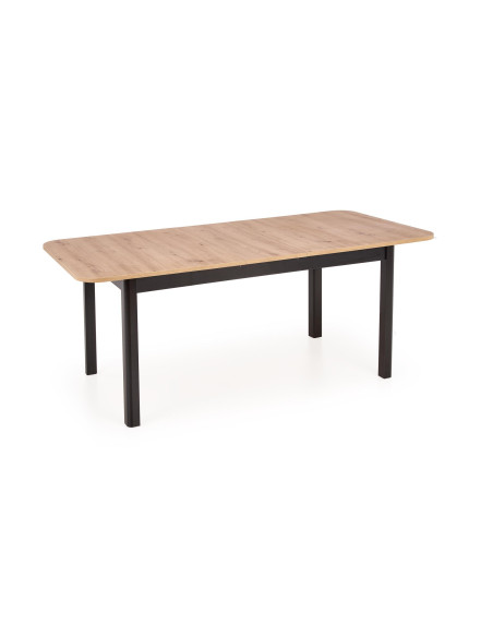 FLORIAN Stół Rozkładany 160-240cm Dąb Artisan/Czarny - Styl i Przestrzeń