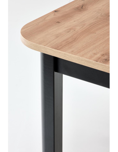 FLORIAN Stół Rozkładany 160-240cm Dąb Artisan/Czarny - Styl i Przestrzeń