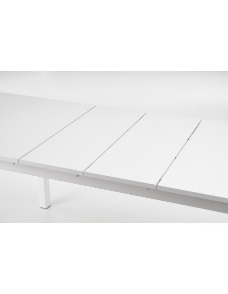 FLORIAN Stół Rozkładany 160-228cm Biały/Biały - Minimalistyczna Elegancja