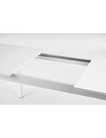 FLORIAN Stół Rozkładany 160-228cm Biały/Biały - Minimalistyczna Elegancja